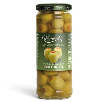 Aceitunas rellenas pimiento Frasco 358ml